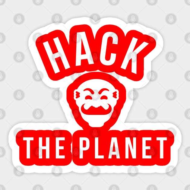 Hack The Planet Sticker by stark4n6